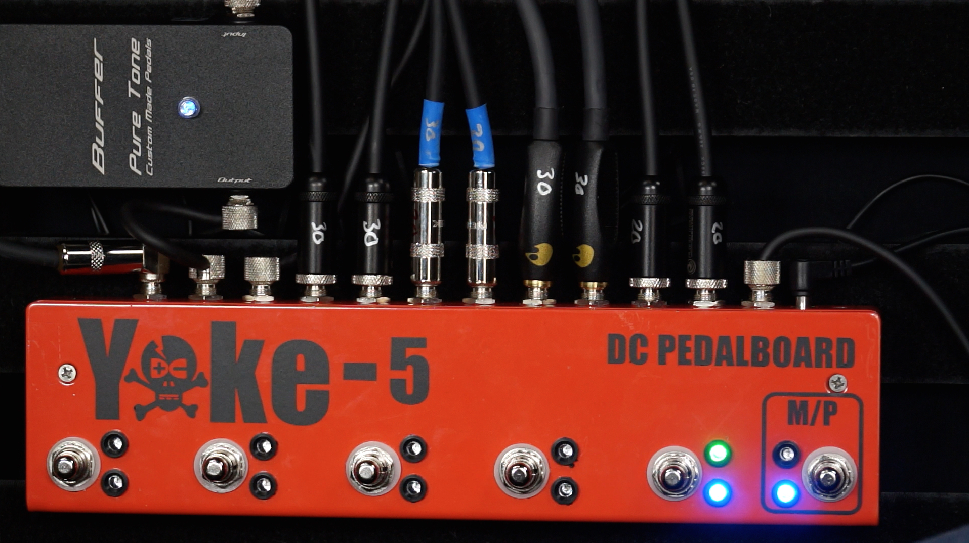 DC Pedal Board Yoke 5 True Bypass Loop Switcher